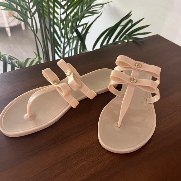 Lilly Pulitzer Shoes - Lilly Pulitzer Blush Sandals with Gold Accents